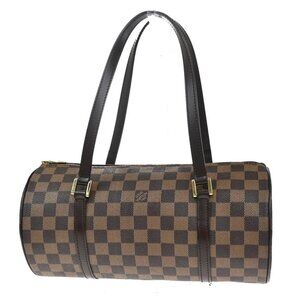 LOUIS VUITTON Papillon GM Hand Bag Damier Ebene Leather Brown N51303 17KC331